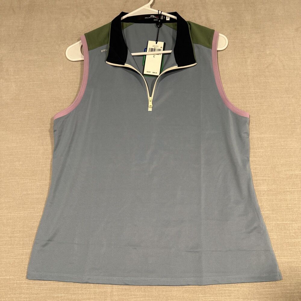 Stylish Women's Sleeveless Top - Blue and Black